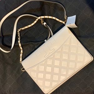 Tory Burch Savanah Clutch - Ivory